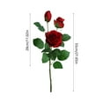 thumbnail image 3 of Euaioeiu Artificial Silk Rose Flower Bouquet for Home Decor, 21.65in Realistic Floral Arrangement, Full Bloom Wedding Party Centerpiece Decoration, Valentine's Day Gift for Her, 3 of 6