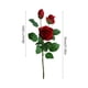 thumbnail image 3 of Arreglo floral de rosas artificiales | Pétalos de tela realistas, 55 cm de largo, blanco, rosa y rojo, adorno decorativo de plena floración | Regalo para el hogar, las fiestas y las bodas, 3 of 6