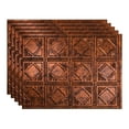thumbnail image 1 of FASÄDE Traditional Style/Pattern 4 Decorative Vinyl 18in x 24in Backsplash Panel in Moonstone Copper (5 Pack), 1 of 7