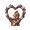 10cm, variant on Wooden Couple Heart Sculpture Romantic Wood Art Figurine Home Room Decor, Wedding Anniversary, Rustic Wedding Gifts for Husband Wife Boyfriend Girlfriend Meaningful Display Piece Keepsake