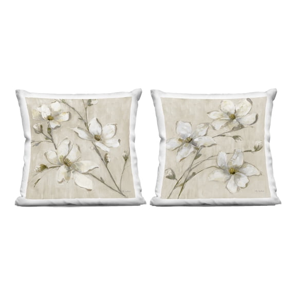 Stupell Industries Outstretched Dogwood Branches Design by Sally Swatland Throw Pillow (Set of 2)