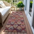 thumbnail image 6 of Addison Rugs Chantille Indoor/Outdoor Transitional Diamonds Paprika Washable Runner Rug, 2'3" x 7'6", 6 of 6
