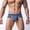 Blue, variant on HUPOM Mens Underwear Boxer Briefs Male Thongs Medium waist Comfort Waist Solid Briefs White M