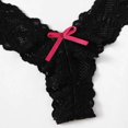 thumbnail image 5 of HUPOM Mens Briefs Underwear Pack Womens Panties Thong Sleepwear String Comfort Waist Black L, 5 of 7