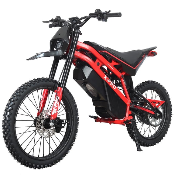 X-Pro Drax X 4200W Electric Dirt Bike for Adults & Teens - 60V 27AH, Powerful Brushless Motor, with LED Headlight, 19"/17" Off-Road Tires!