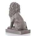 thumbnail image 6 of Hi-Line Gifts Sitting Lion Outdoor Garden Statue – 21.5” – Gray, 6 of 9