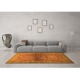 thumbnail image 3 of Ahgly Company Indoor Round Abstract Orange Modern Area Rugs, 8' Round, 3 of 4