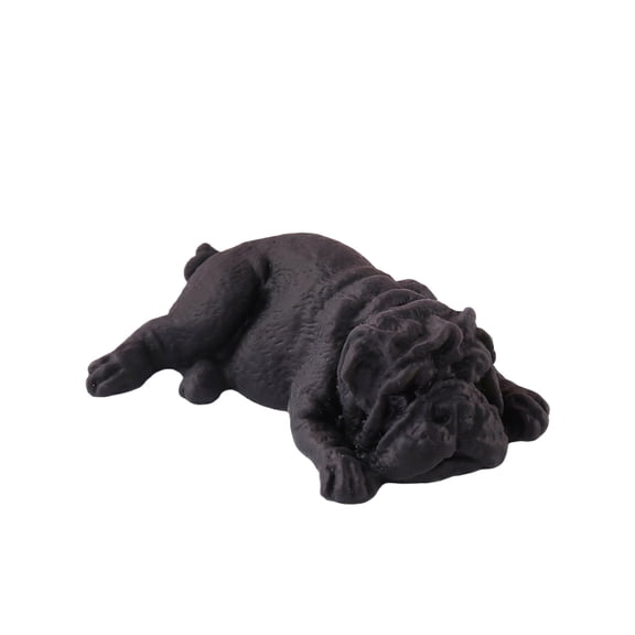 Novelty Black Shar Pei Squishy Toys, Squeeze Slow Rising Wrinkled Dog Stress Relief Fidget, Soft Silicone Decompression for Adults