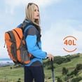 thumbnail image 4 of Qarigey de 40L, bolsa impermeable de viaje para senderismo con silbato, bolsos de hombro ajustables con varios bolsillos de malla transpirable Mochilas Naranja Qarigey AP012273-03, 4 of 6