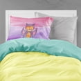 thumbnail image 2 of Carolines Treasures BB7428PILLOWCASE Pink and Purple Owl Watercolor Fabric Standard Pillowcase Standard multicolor, 2 of 2
