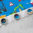 thumbnail image 4 of Manfei Tractor Excavator Blackout Curtains Set of 2 (52x84 Each), Cartoon Equipment Truck Window Curtains, Vehicle Car Theme Curtains and Drapes, Window Curtains Room Decor, 4 of 6