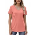 thumbnail image 2 of MOSHU 3 Pack T-Shirts for Women Short Sleeve Summer Womens Tops Casual Women T-shirts Summer Outfits, 2 of 9