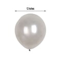 thumbnail image 3 of Efavormart 12" Metallic Latex Balloons Wedding Event Decorations Birthday Party Graduation New Year Eve Party Supplies-Silver-25/pk, 3 of 8