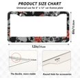 thumbnail image 4 of Coolnut Skull License Plate Frames 2 Pack, Waterproof Aluminum Alloy Car Tag Holder 2 Holes License Plate Covers with Screw Caps Auto Accessories Home Decor, 4 of 7