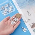 thumbnail image 3 of 12Pcs Stainless Steel Leaf Pendant Four Leaf Clover Jewelry Making Pendants and Charms with Clasp for DIY Women DIY Bracelet Earring Necklace Hole: 4x10mm, 3 of 7