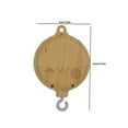 thumbnail image 4 of MANNYA 35 Songs Baby Music Box Wood Grain Rotary Mobile Crib Bed Movement Mobile Musical Newborn Bell Crib Holder Arm Bracket Rattle Toys, 4 of 8