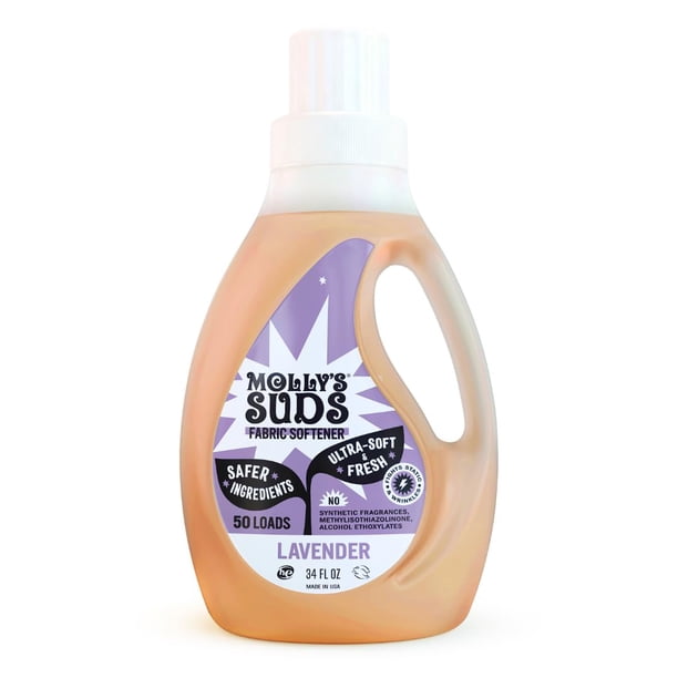 Suavizante de telas Molly's Suds Lavender, 34 oz, 50 cargas