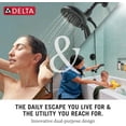 thumbnail image 6 of Delta In2ition 2-In-1 Shower Head 4 Sprays 60” Stainless Steel Hose Chrome 75490, 6 of 6