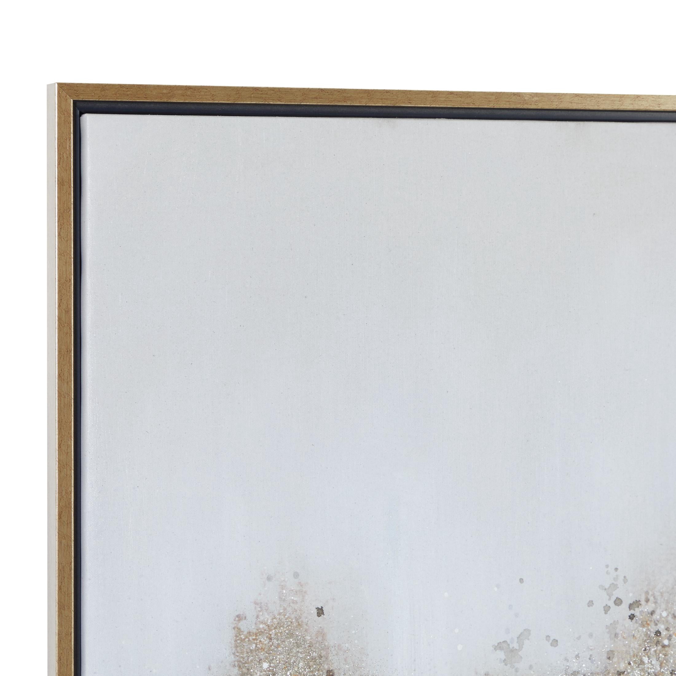 30" x 40" Glitter Flakes Geode Framed Wall Art with Gold Frame, by CosmoLiving by Cosmopolitan