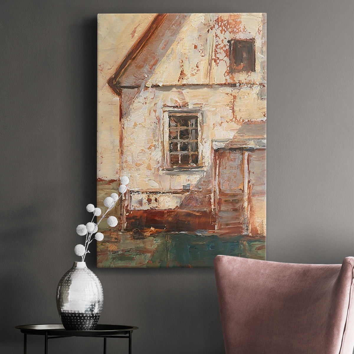 Sunlit Barn II Premium Gallery Wrapped Canvas - Ready to Hang