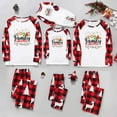 thumbnail image 6 of Odeerbi Christmas Pajamas for Family Holiday Long Sleeve Family Christmas Pajamas Matching Sets Mom Casual Printed Top with Bottom Outfits Home Wear Sleepwear Family Matching PJs Set Red, 6 of 7