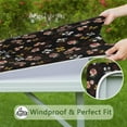 thumbnail image 6 of Square Tablecloth with Elastic Edges 34 * 34 Inch Waterproof Pioneer Colorful Floral Table Cover Washable Indoor and Outdoor for Party Kitchen Dinner Banquet Patio Picnic, 6 of 6