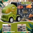 thumbnail image 3 of Dinosaur Toys for Boys 3-6 Years, Dinosaurs Figures with Transport Truck and 3 Pull Back Dinosaur Cars, Kids Toddler Toys for Boys 2 3 4 5 6 Year Old, 3 of 7