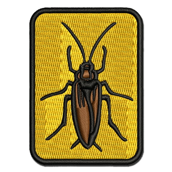 Cockroach Bug Insect Vermin Applique Multi-Color Embroidered Iron-On Patch - 2.5 Inch Small