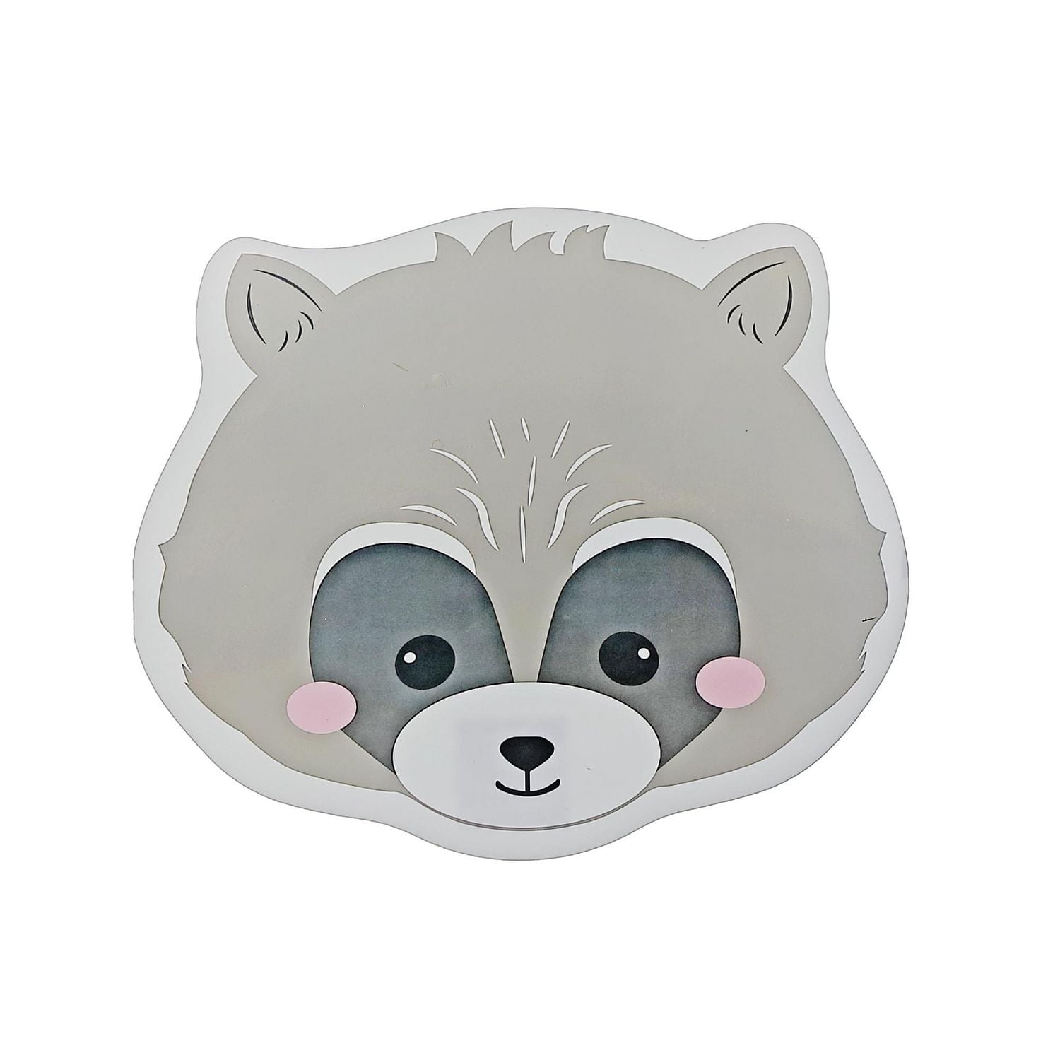 Racoon Head Placemat With Eva Backing - Set of 12