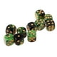 thumbnail image 5 of Dados De 6 Caras De Múltiples Caras, Dados De Seis Caras Negro, tal se describe Vert+noir Hugo Juego de dados de 6 caras, 5 of 8