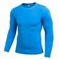 thumbnail image 5 of Greyghost Mens Quick Dry Fitness Compression Long Sleeve Runnning Shirt Base layer Body Under Shirt Tight Sports Gym Wear Top Shirt, 5 of 6