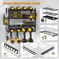 thumbnail image 3 of Power Tool Organizer Wall Mount, Heavy Duty Drill Holder, Garage Tool Organizer and Storage, Suitable Tool Rack for Tool Room, Workshop, Garage, Utility Storage Rack for Cordless Dril, 3 of 12