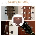 thumbnail image 3 of RENACLIPY 3Pcs Guitar Gasket Bass Guitar Neck Plate Coffee Plastic Simple and Generous Design for Musicians, 3 of 6