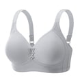 thumbnail image 5 of VISALY Sports Bras for Women Bralettes for Women Full Coverage Support Bras for Older Women Lift No Underwire Seamless T-Shirt Bra Comfortable Lightly Padded No Show Bra Basic Lift Bras Silver Xxl, 5 of 6