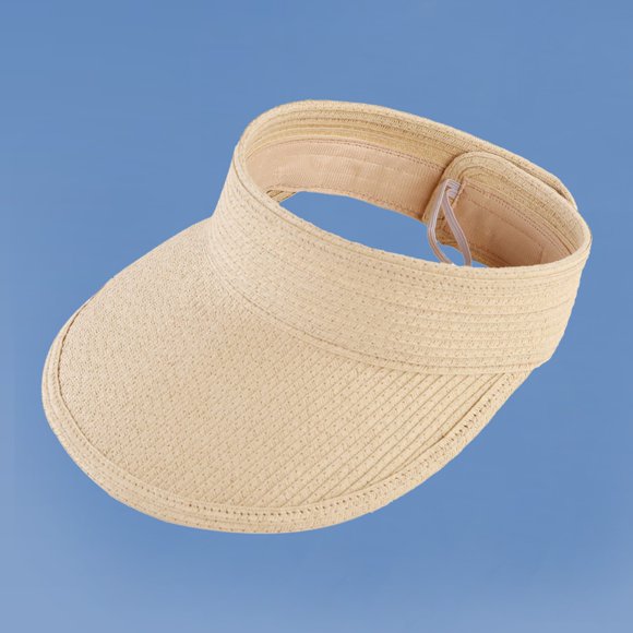 Chapeau de Soleil pour Femmes, Chapeau de Visière Pliable pour Sortie d'Été, Version Coréenne, Chapeau de Paille
