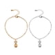 thumbnail image 3 of Guardurnaity Pulseras de tobillo con colgante de piña Tobilleras de aleación Conjunto de joyas de pie Brazalete de dama para adolescentes Niñas plata 20Conjunto, 3 of 6