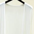 thumbnail image 5 of Ke1Clo Women Cardigan Lightweight Soft Long Sleeve Solid Casual Loose Knit Tops Spring Summer Fall Beach Vacation Travel Party Cardigans White Free Size, 5 of 6
