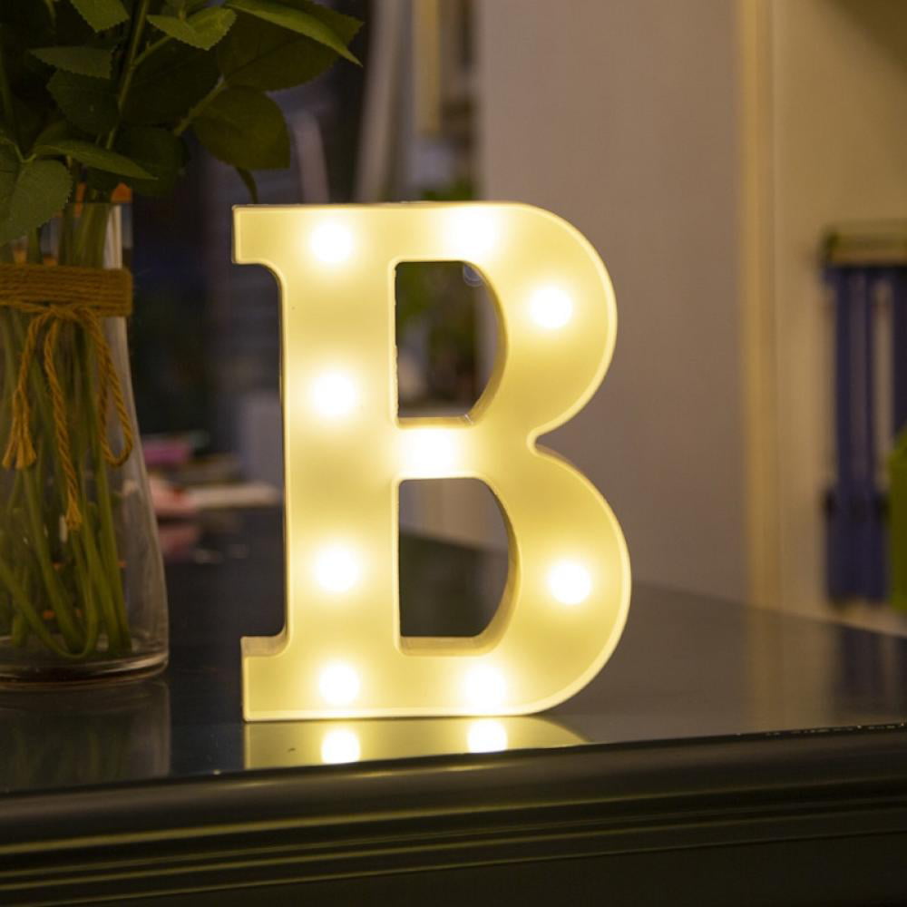 26 Alphabet Letters LED Light Wall Hanging Wedding Birthday Party Home Decor Hot