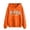 czb# Orange373, variant on CUZIBR Hoodies For Women Letter Print Casual Long Sleeve Pullover Hooded Sweatshirt With Pocket Loose Tops Comfortable Fashion Fall Winter Clothes,Black