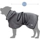 thumbnail image 3 of Albornoz de Microfibra para Perros Albornoz absorbente para perros grandes para secarse después de nadar, bañarse o salir bajo la lluvia L Gris, 3 of 6