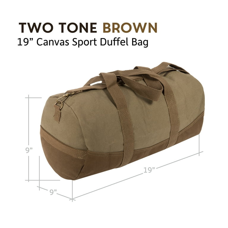 SPORTY DUFFLE BAG - Brown