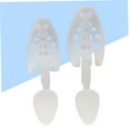 thumbnail image 6 of TABLZONE 2Pcs White Plastic Shoe Trees Detachable Shoe Shape Support for Home Storage, 6 of 8