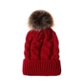 thumbnail image 1 of Bonnet en Laine Tricoté Chaud pour Femmes, Cache-Oreilles, 1 of 8