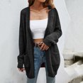 thumbnail image 2 of Vedolay Women's Casual jackets Women's Casual Open Front Long Sleeve Work Business Lapel Jacket with Pockets,Black M, 2 of 3