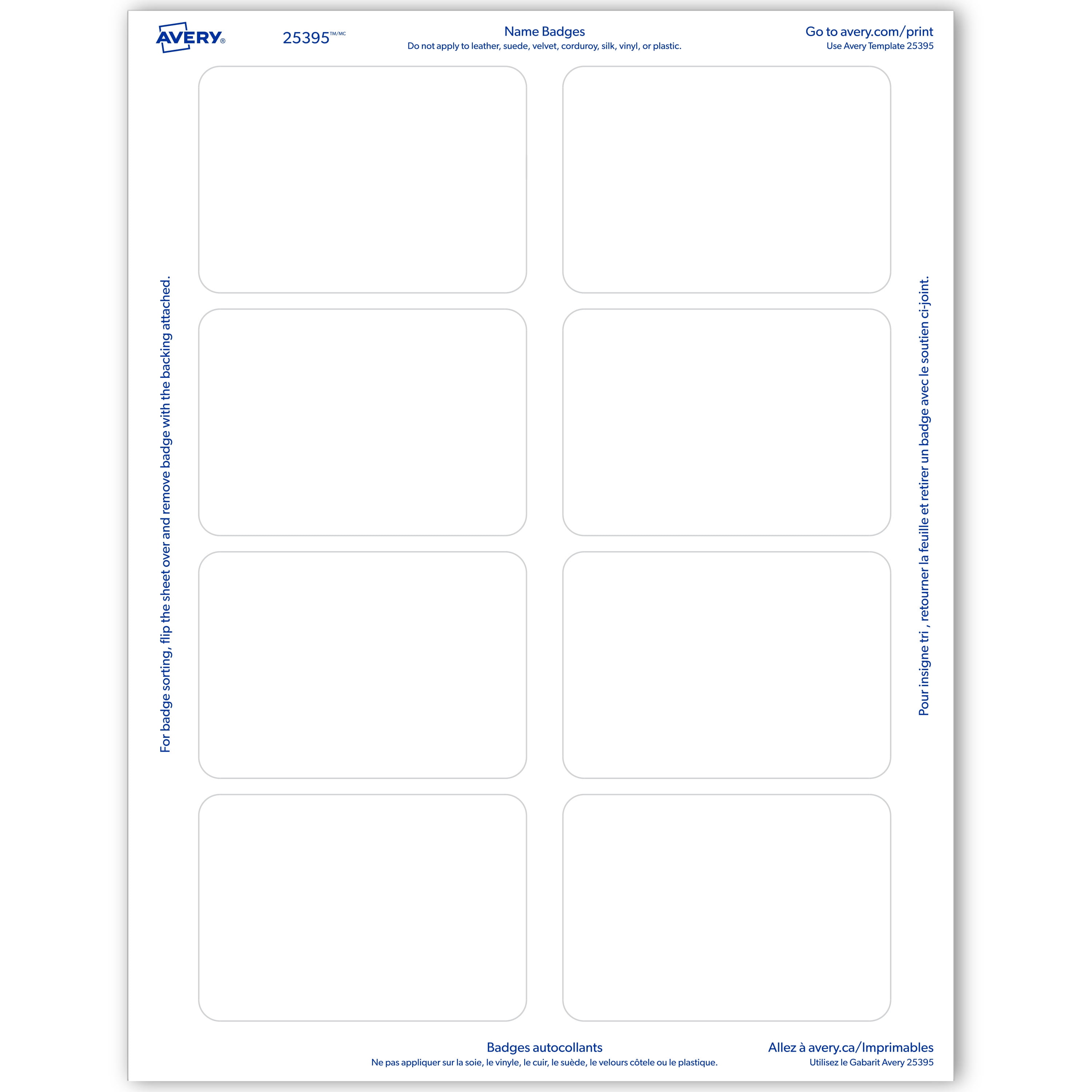 Avery 25395 Free Template PRINTABLE TEMPLATES