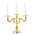thumbnail image 1 of MasteelfCA Miniature Three-head Candle Stick Model Miniature Candle Holder Model Mini House Accessories, 1 of 8