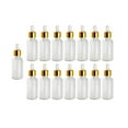 thumbnail image 3 of Botellas cuentagotas de vidrio de 15 piezas, botellas de viaje gruesas, duraderas, portátiles, transparentes, 30 ml, botellas de tintura recargables Yuyangstore Frascos cuentagotas, 3 of 8