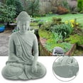 thumbnail image 4 of Feimier Ornement de Jardin Bouddha Assis en Résine Effet Zen Statue Extérieure Intérieure, Jardin, Salon Extérieur, 4 of 11