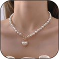 thumbnail image 1 of Colliers pour Femmes Collier de Perles pour Femmes Collier Charme Collier Ras du Cou Collier de Perles Collier de Mariage Bijoux de Bal Cadeaux Tendance pour Femmes, 1 of 6