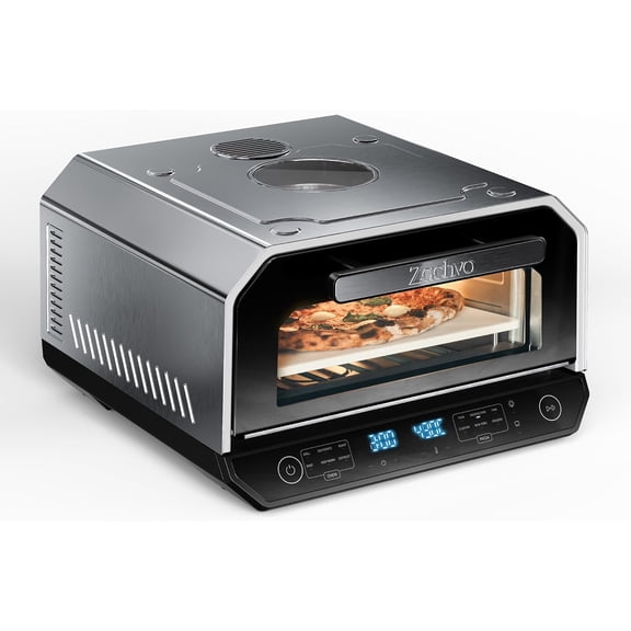 ChefFry Air Fryer Toaster Oven Combo, 26.4 QT Large Capacity, 12-in-1 Countertop Toaster Oven, Stainless Steel